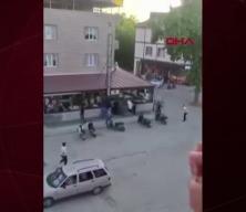 Bursa sokaklarında ıstakalı kemerli kavga