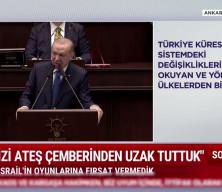 Cumhurbaşkanı Erdoğan İsrail'in barışa tahamm&uuml;l&uuml; yok" dedi