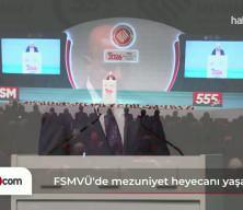 FSMV&Uuml;'de mezuniyet heyecanı yaşandı