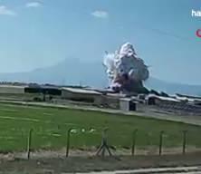 Niğde'deki havai fişek fabrikasındaki patlama kamerada