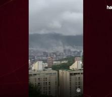 Venezuela'yı peş peşe vuran iki yıkıcı deprem kameralara b&ouml;yle yansıdı