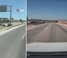 &Ccedil;anakkale'de ters y&ouml;nde giden s&uuml;r&uuml;c&uuml; ekipler tarafından yakalandı! 