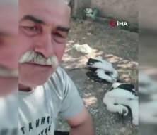 &Ccedil;ankırı'da bah&ccedil;esindeki leyleklerin &ouml;ld&uuml;ğ&uuml;n&uuml; g&ouml;ren adam g&ouml;zyaşlarını tutamadı