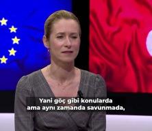 Erdoğan ile g&ouml;r&uuml;şen AB Y&uuml;ksek Temsilcisi Kallas'tan T&uuml;rkiye mesajı