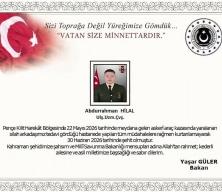 Milli Savunma Bakanlığı duyurdu: Bir askerimiz şehit d&uuml;şt&uuml;