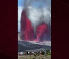 G&ouml;r&uuml;nt&uuml;ler yapay zeka değil ger&ccedil;ek! Kilauea Yanardağı 300 metreye kadar lav p&uuml;sk&uuml;rtt&uuml;