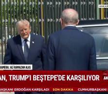 ABD başkanı Trump'ı Cumhurbaşkanı Erdoğan askeri t&ouml;renle karşıladı