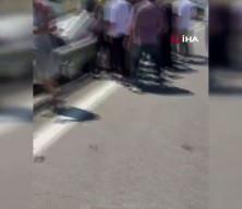Başakşehir'de kiralık otomobil takla attı: 3 kişi yaralandı
