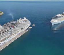 Kuşadası'na 4 kruvaziyerle 9 bin 300 turist geldi