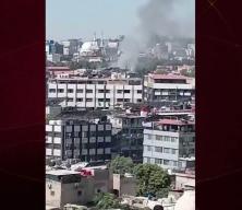 Şam'da Macron'un kaldığı otelin yakınında patlama! Yollar kapatıldı, g&uuml;venlik &ouml;nlemleri en &uuml;st seviyede
