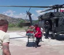 Tunceli'de engerek yılanının ısırdığı vatandaş i&ccedil;in askeri helikopter havalandı!