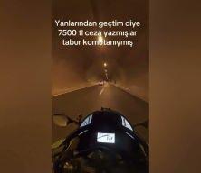 T&uuml;nele 185 km hızla girdi, yediği cezayı tabur komutanına attı!