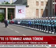 Cumhurbaşkanı Recep Tayyip Erdoğan 15 Temmuz t&ouml;reni i&ccedil;in Meclis'te