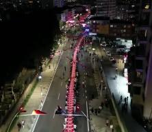 Esenler'de t&uuml;yleri diken diken eden manzara: 253 metrelik devasa kortej!