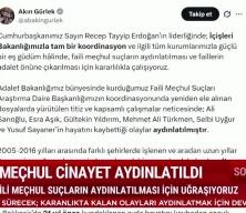 Faili me&ccedil;hul dosyalarda kritik gelişme! Bakan G&uuml;rlek duyurdu: 6 cinayet &ccedil;&ouml;z&uuml;ld&uuml;