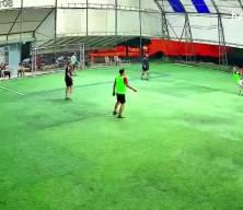 Halı sahada m&uuml;thiş gol kamerada!