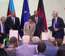 Azerbaycan Cumhurbaşkanı Aliyev, Almanya Başbakanı Merz ile g&ouml;r&uuml;şt&uuml;