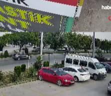 Drift atarak geldi, başka bir otomobile &ccedil;arparak ka&ccedil;tı