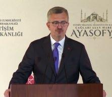 İletişim Başkanı Duran, "Fethin Nişanesi, Medeniyetin Kalbi: &Ccedil;ağları Aşan Mabet Ayasofya" programında konuştu