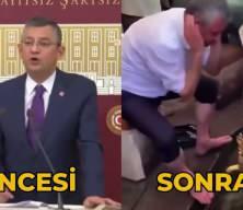 Abdest alan &Ouml;zg&uuml;r &Ouml;zel'in "orta &ccedil;ağ d&uuml;ş&uuml;ncesi" dediği g&ouml;r&uuml;nt&uuml;ler akıllara geldi