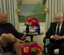 ABD'li senat&ouml;r John Fetterman g&ouml;r&uuml;şmede Netanyahu'nun y&uuml;z&uuml;ne bile bakmadı