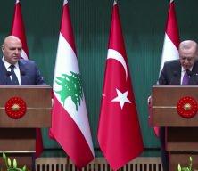 Cumhurbaşkanı Erdoğan, L&uuml;bnanlı mevkidaşı ile ortak a&ccedil;ıklama yaptı