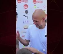 Guardiola kapılarını Filistinli &ccedil;ocuklara a&ccedil;tı