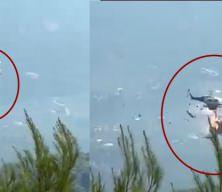 Yunanistan'da helikopterler &ccedil;arpıştı
