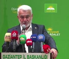 H&Uuml;DA PAR Genel Başkanı Yapıcıoğlu: "S&uuml;re&ccedil; başarıyla tamamlanmalı, ter&ouml;r son bulmalı"