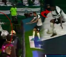 Attığı gol sevinci yarıda kaldı! İlgin&ccedil; anlar kamerada