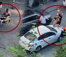 Beyoğlu'nda yarı&ccedil;ıplak şekilde korku saldı dubalarla darbedildi...