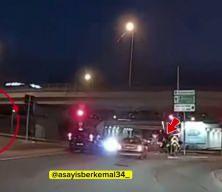 Sultanbeyli'de feci kaza: Motosikletli kadına &ccedil;arpıp b&ouml;yle ka&ccedil;tı