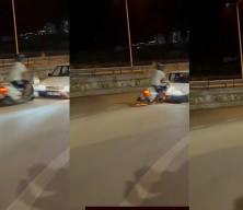Adıyaman'da trafikte tehlikeli &ccedil;ekim kazayla bitti: 1 yaralı