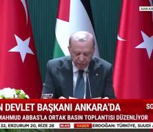 Cumhurbaşkanı Recep Tayyip Erdoğan: 'Filistin'de gasp politikası devam ediyor" dedi