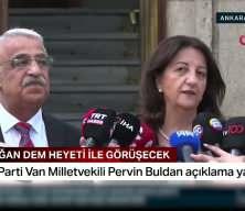DEM Parti heyeti Cumhurbaşkanı ile g&ouml;r&uuml;şme &ouml;ncesinde ilk a&ccedil;ıklamalarda bulundu