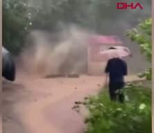 Giresun'da sağanak sel ve taşkında kayıp 2 kişiyi arama &ccedil;alışmaları devam ediyor