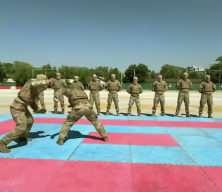 Jandarma &Ouml;zel Operasyon personelinden nefes kesen yakın d&ouml;v&uuml;ş eğitimi