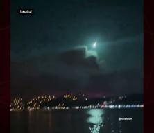 İstanbul'da 'Meteor' heyecanı! Saniye saniye g&ouml;r&uuml;nt&uuml;lendi