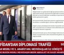Bakan Fidan'dan Suudi Arabistan ve Mısır&rsquo;la kritik temas