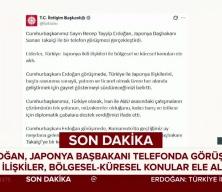 Cumhurbaşkanı Erdoğan, Japonya Başbakanı ile g&ouml;r&uuml;şt&uuml;