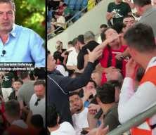 C&uuml;neyt &Ouml;zdemir trib&uuml;ndeki holigan i&ccedil;in sert ifadeler kullandı