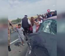 Erzurum'da d&uuml;ğ&uuml;n konvoyunda feci kaza: &Ouml;l&uuml; ve yaralılar var!