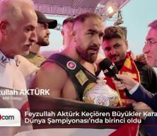 Karakucak D&uuml;nya Şampiyonası&rsquo;nda Feyzullah Akt&uuml;rk şampiyon oldu