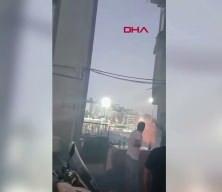 Kasımpaşa'da stadyum yanından atılan fişek evi işte b&ouml;yle yaktı!