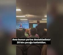 Soykırımcıyı fonlayan Başbakan'a şok protesto: Gazze'deki &ccedil;ocukları a&ccedil; bıraktılar ve siz İsrail'e para verdiniz