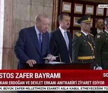 30 Ağustıs Zafer Bayramı'nın 104. yılında devlet erkanı Anıtkabir'i ziyaret etti.