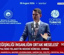 Bakan Kurum İklim Zirvesi ve Gen&ccedil;lik Diplomasi Sim&uuml;lasyonu Programı'nda konuştu