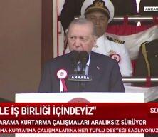 Cumhurbaşkanı Erdoğan: Bizim destanlarımız kanla değil şanla ve şerefle yazılır