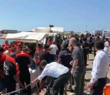 Girne a&ccedil;ıklarında alabora olan yolcu gemisindeki yolcuları kurtarma &ccedil;alışmaları kameralara yansıdı