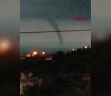 Hatay&rsquo;da denizde iki dev hortum